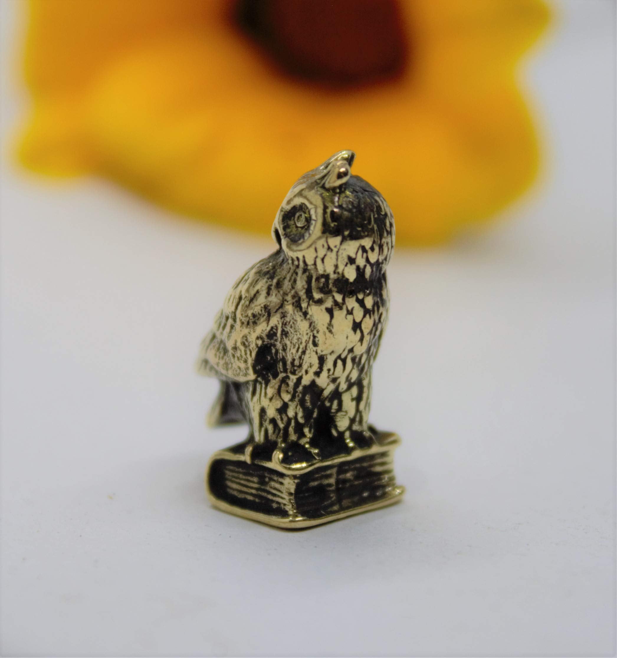 Wisdom-Bird handmade ornament brass owl