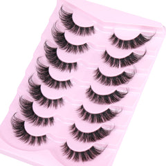 Cat eye wispy lashes natural look 7 pairs