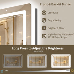 Anti fog feature on WISSMIELS LED bathroom mirror
