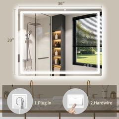 HD shatterproof tempered glass mirror by WISSMIELS