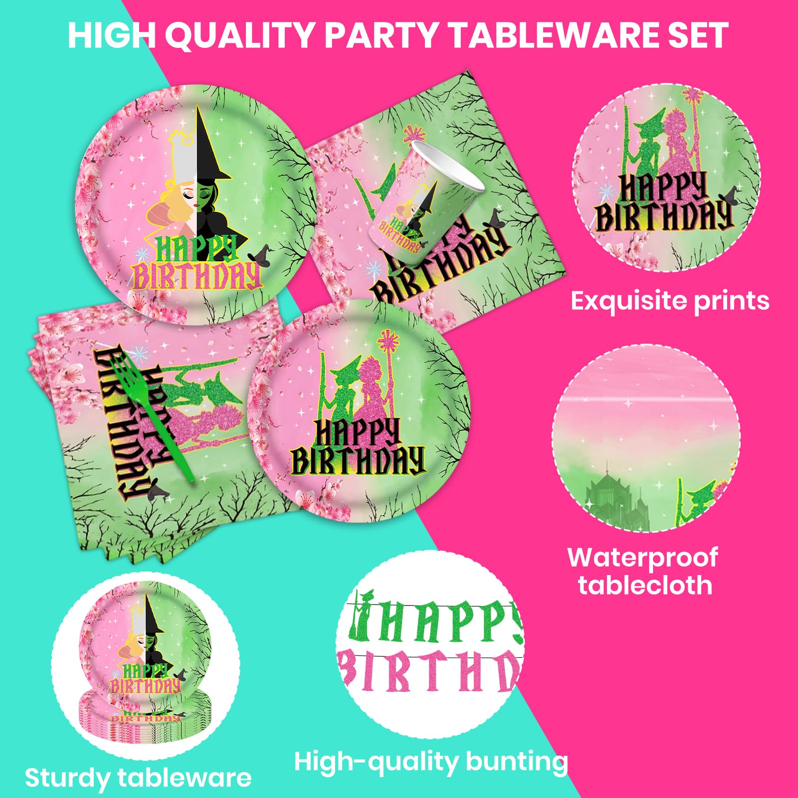 Waterproof tablecloth for Witch party decorations image