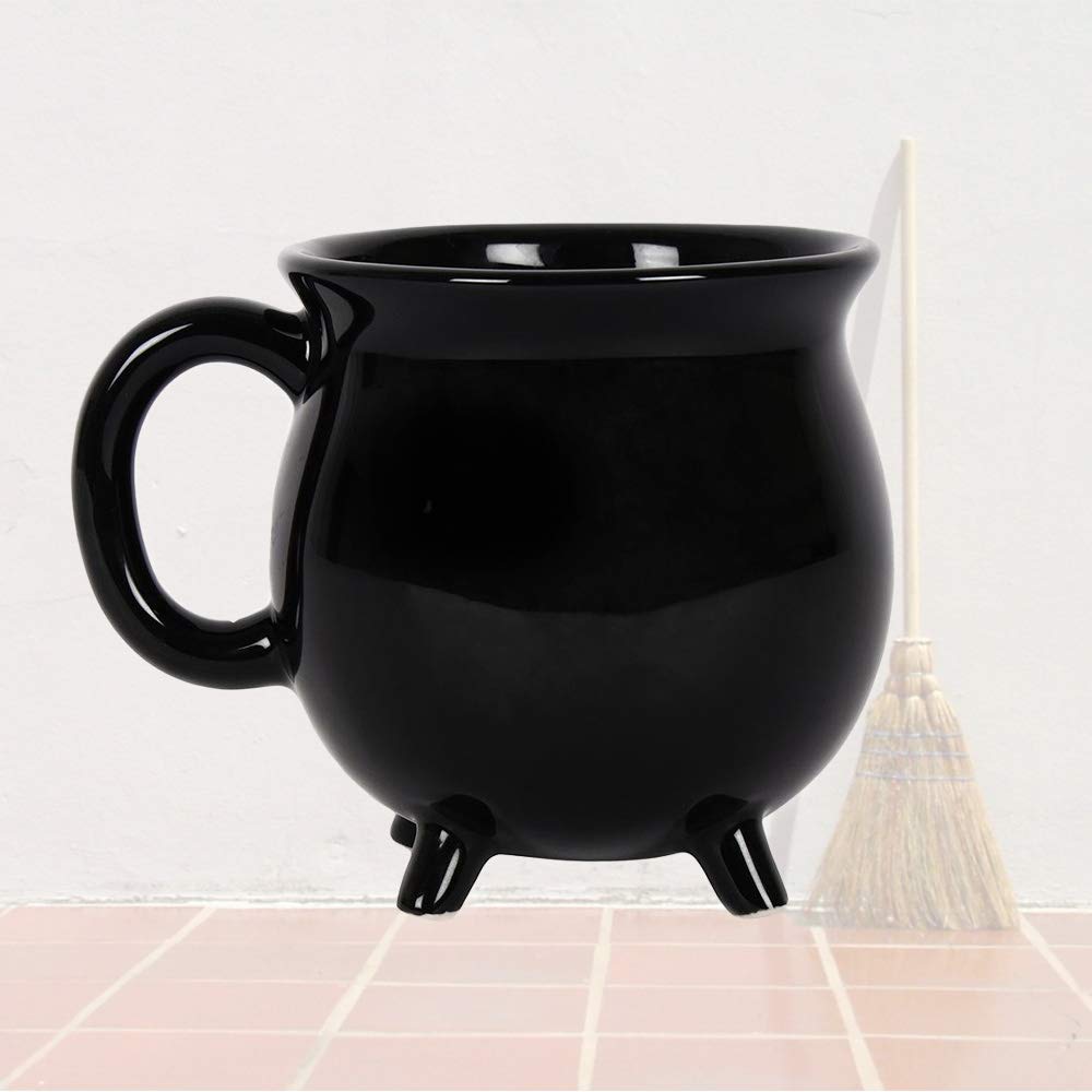 Witch's Brew Black Cauldron Coffee Mug 12 fl oz ceramic drinkware