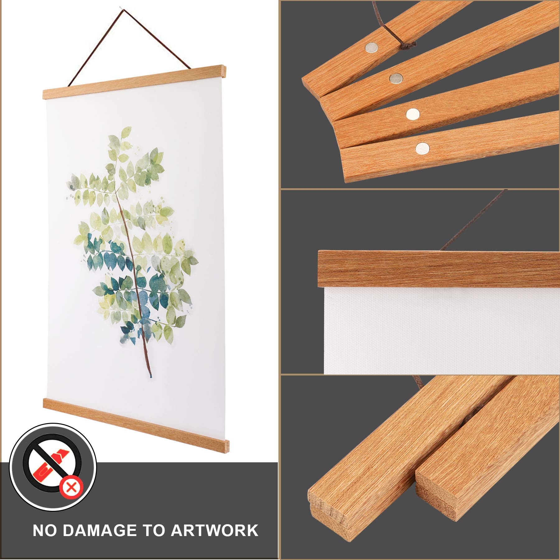 8x12 poster secured in WITCOLOR frame for wall display
