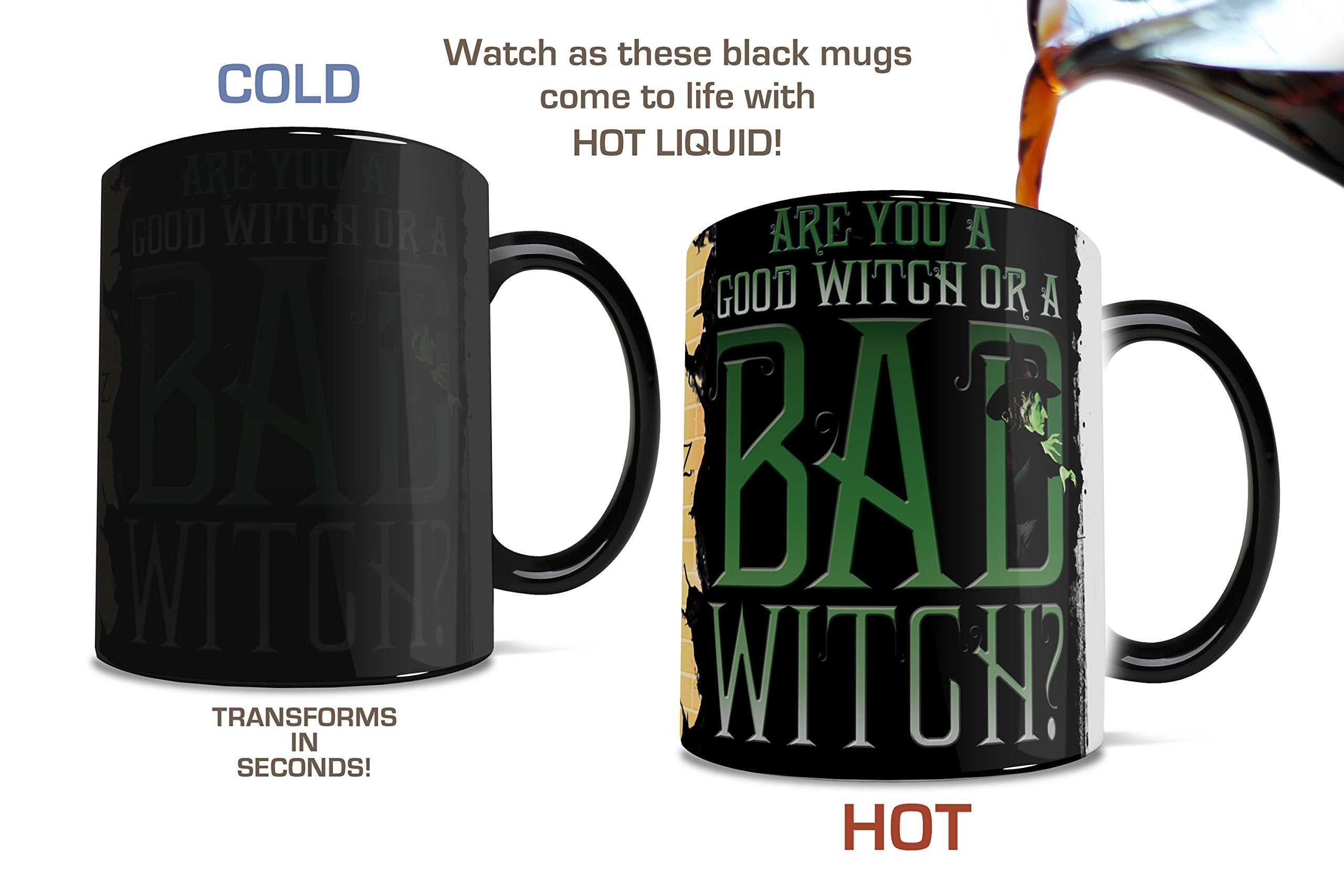 Color changing ceramic mug heat activation reveal image