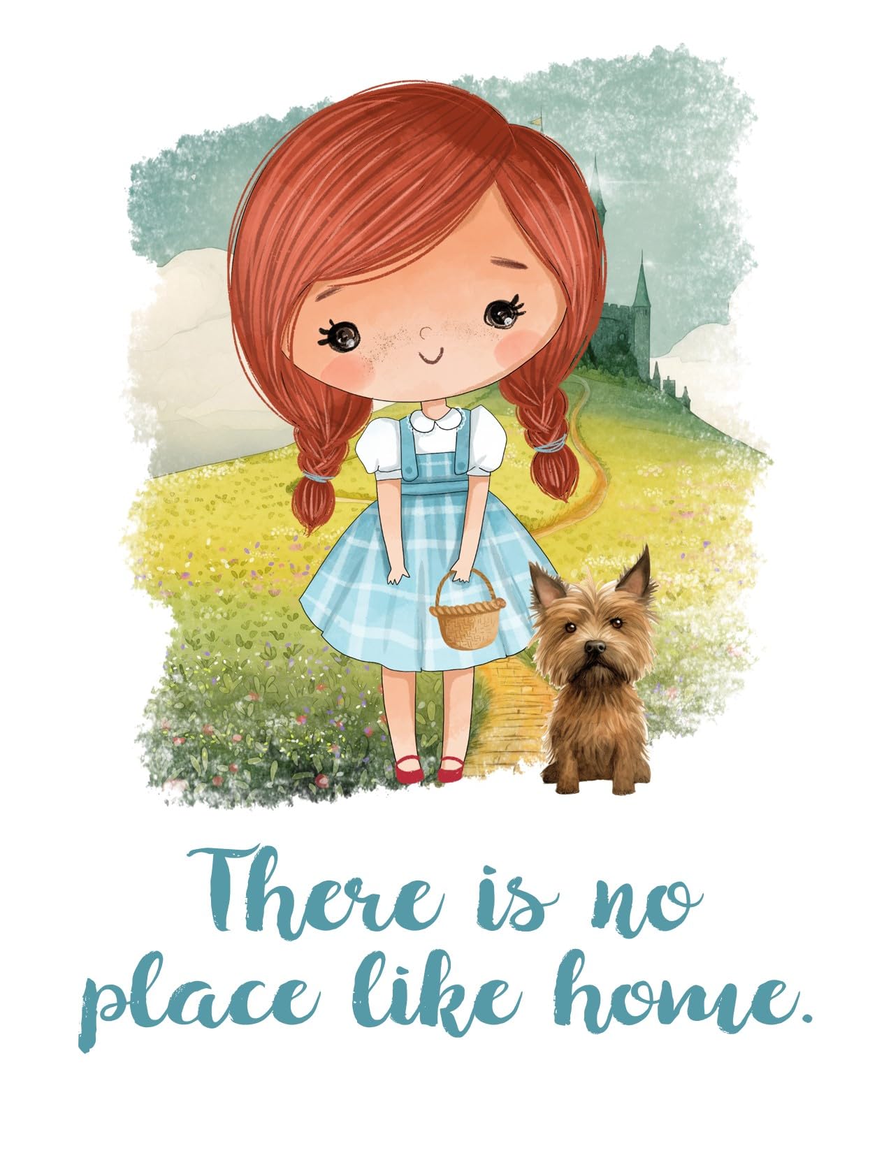 Wizard of Oz Lion watercolor print unframed