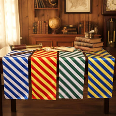 Green striped wizard table runner by Hahafelt 13 x 72 inches