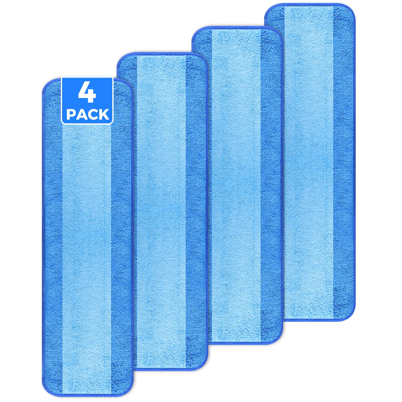wlich microfiber cleaning pads 4pack for Bona Mop 18 inch