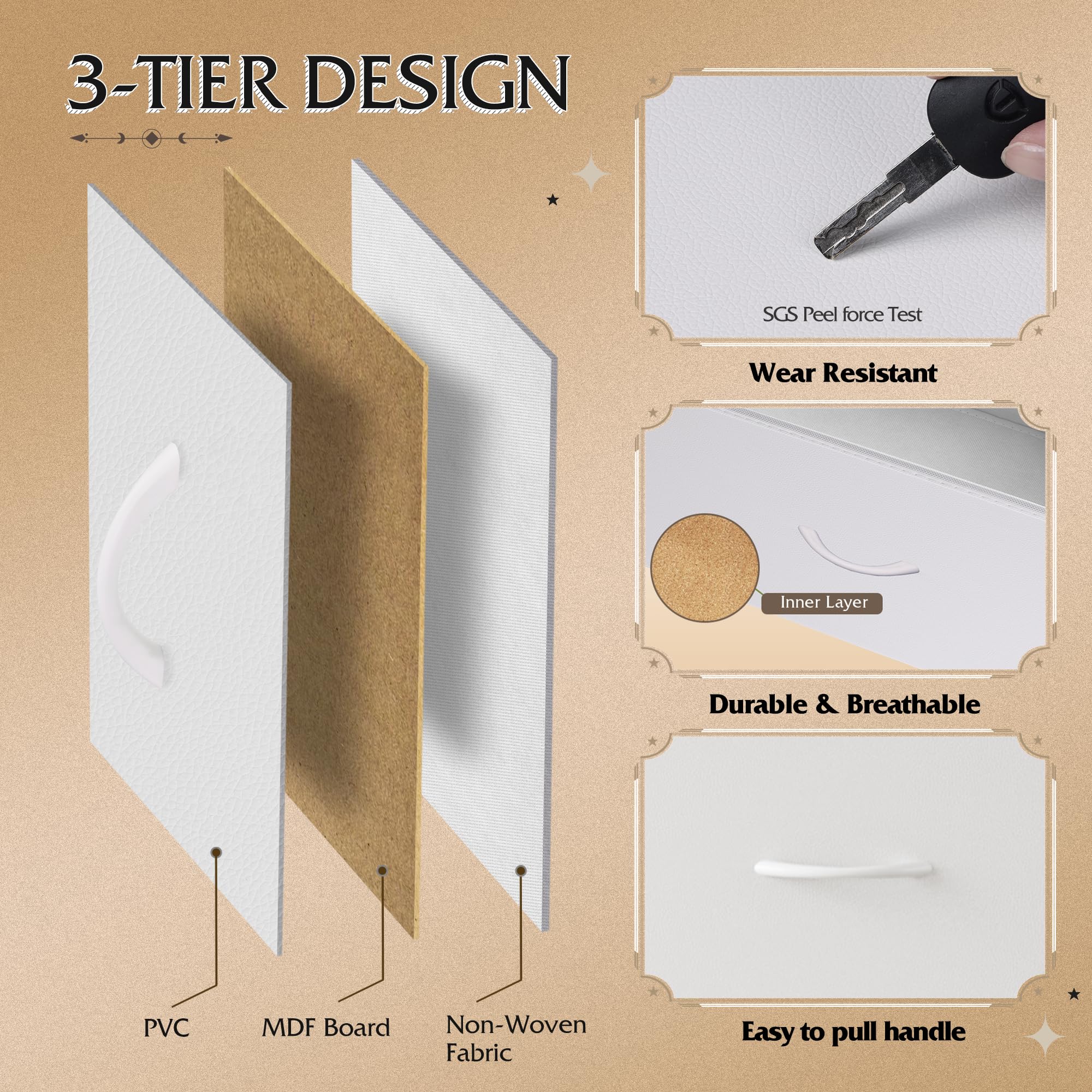 WLIVE 7 drawer dresser tv stand white versatile room placement example