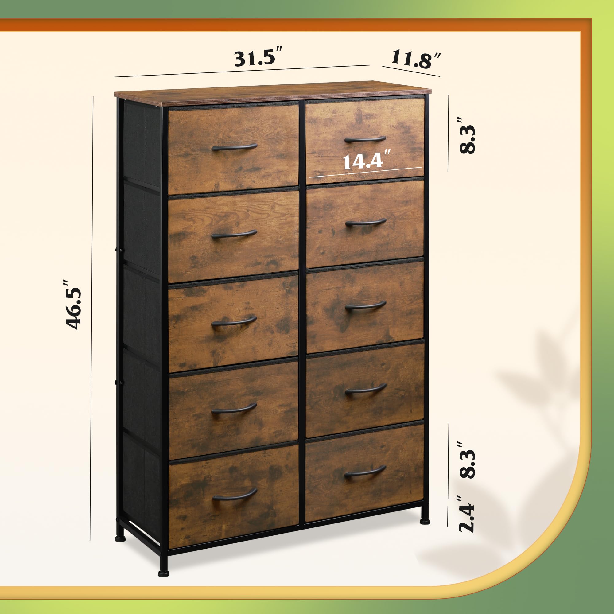 Dimensions 31.5 L x 11.8 W x 46.5 H inches
