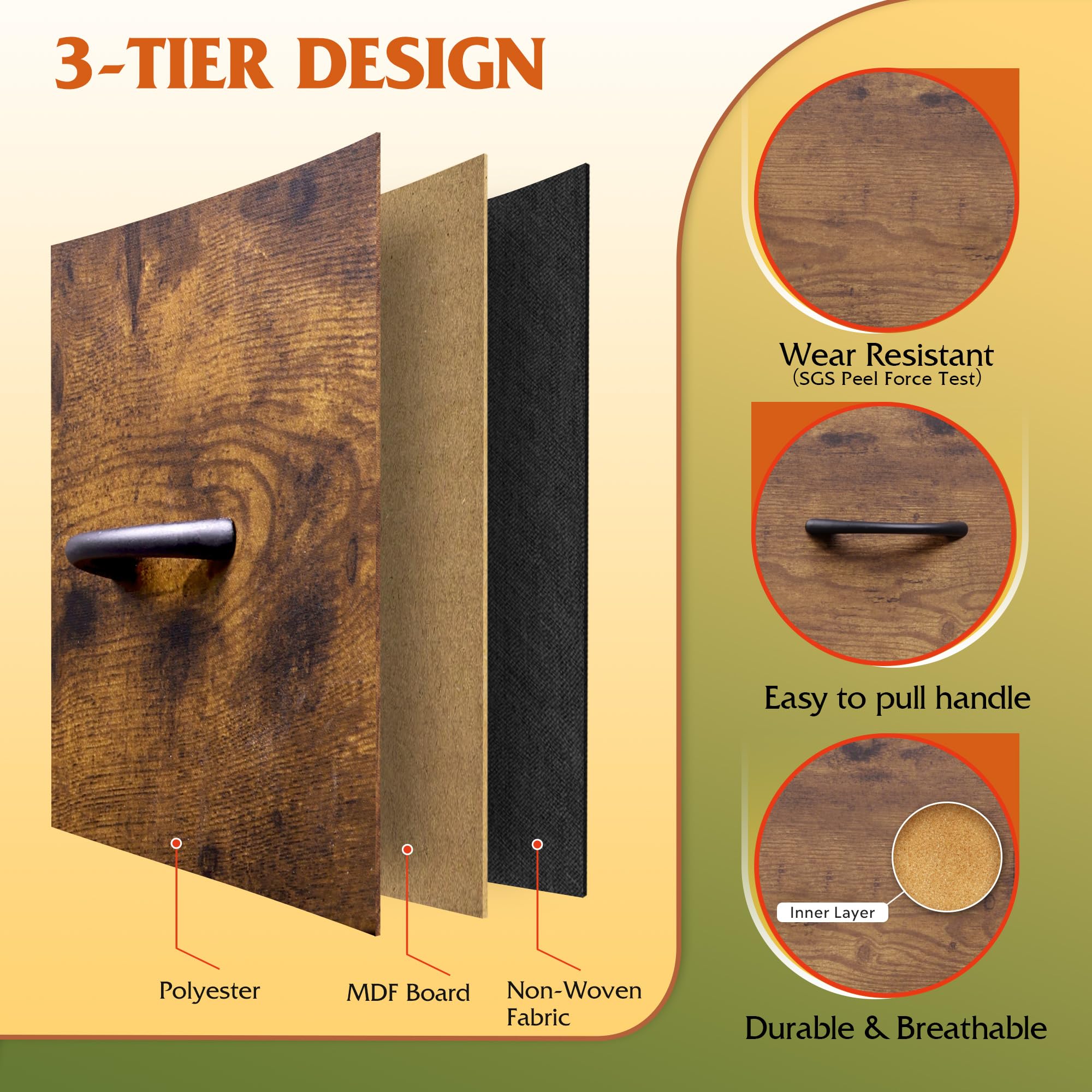 Dresser with X-shaped back frame for stability