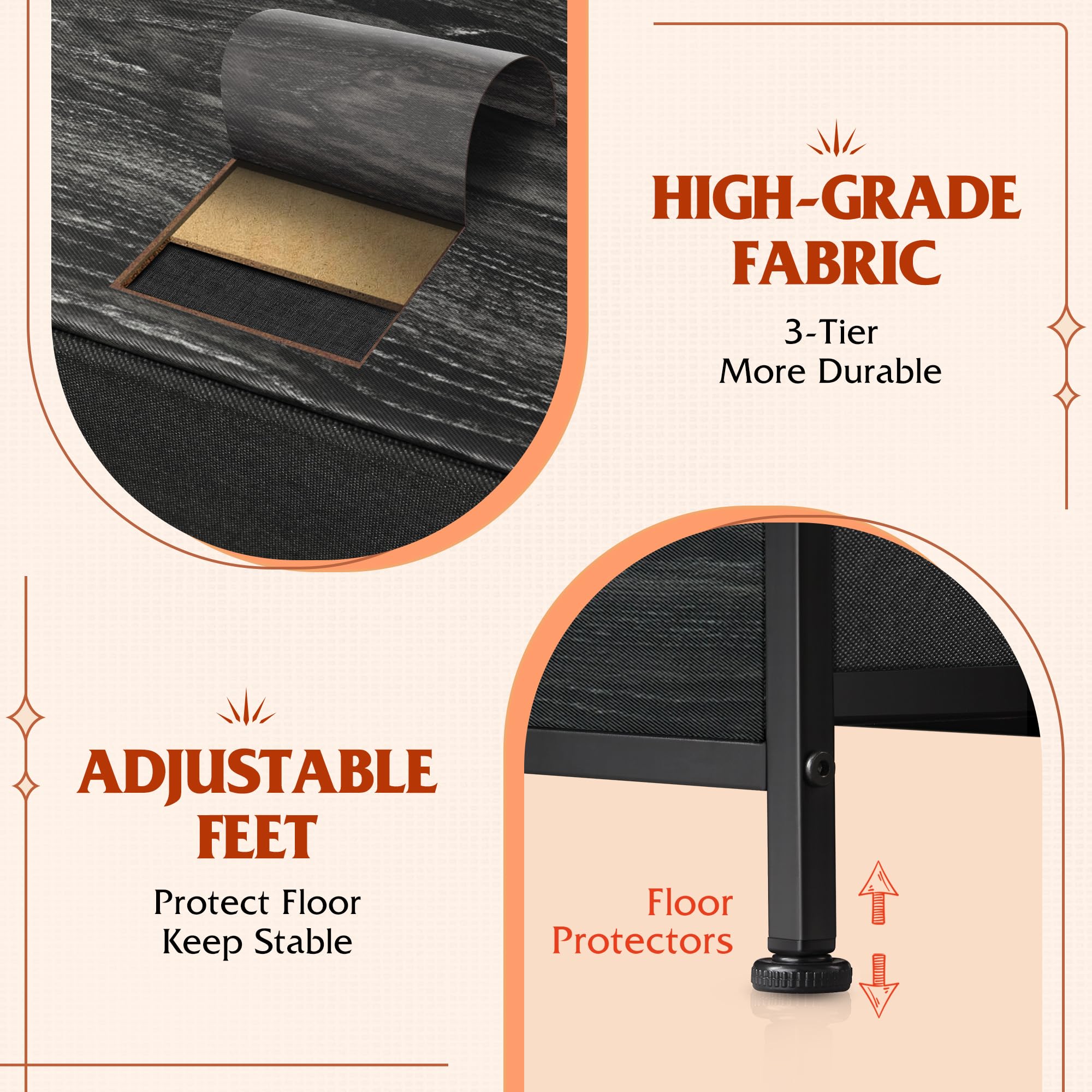 Easy assembly with hardware and instruction sheet included