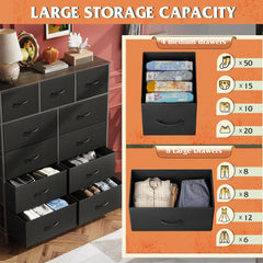 Side angle showing woodtop display space on WLIVE dresser