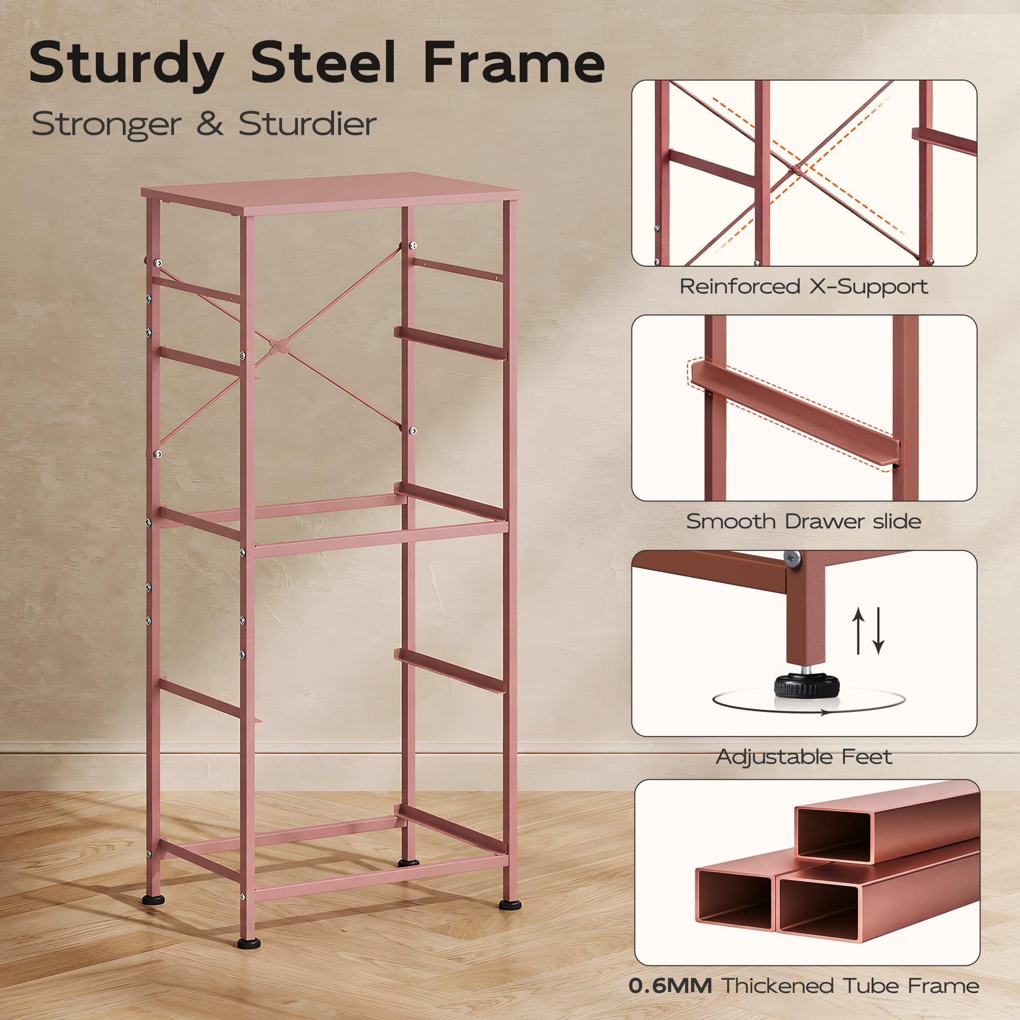 Hardware included for WLIVE dresser assembly