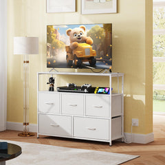 WLIVE built in charging station with 3 outlets on dresser
