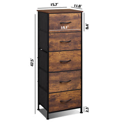 Wood top and steel frame WLIVE dresser