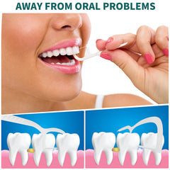 Reusable floss holder refillable floss dispenser