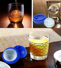 Dishwasher safe silicone ice cube mold two-part design