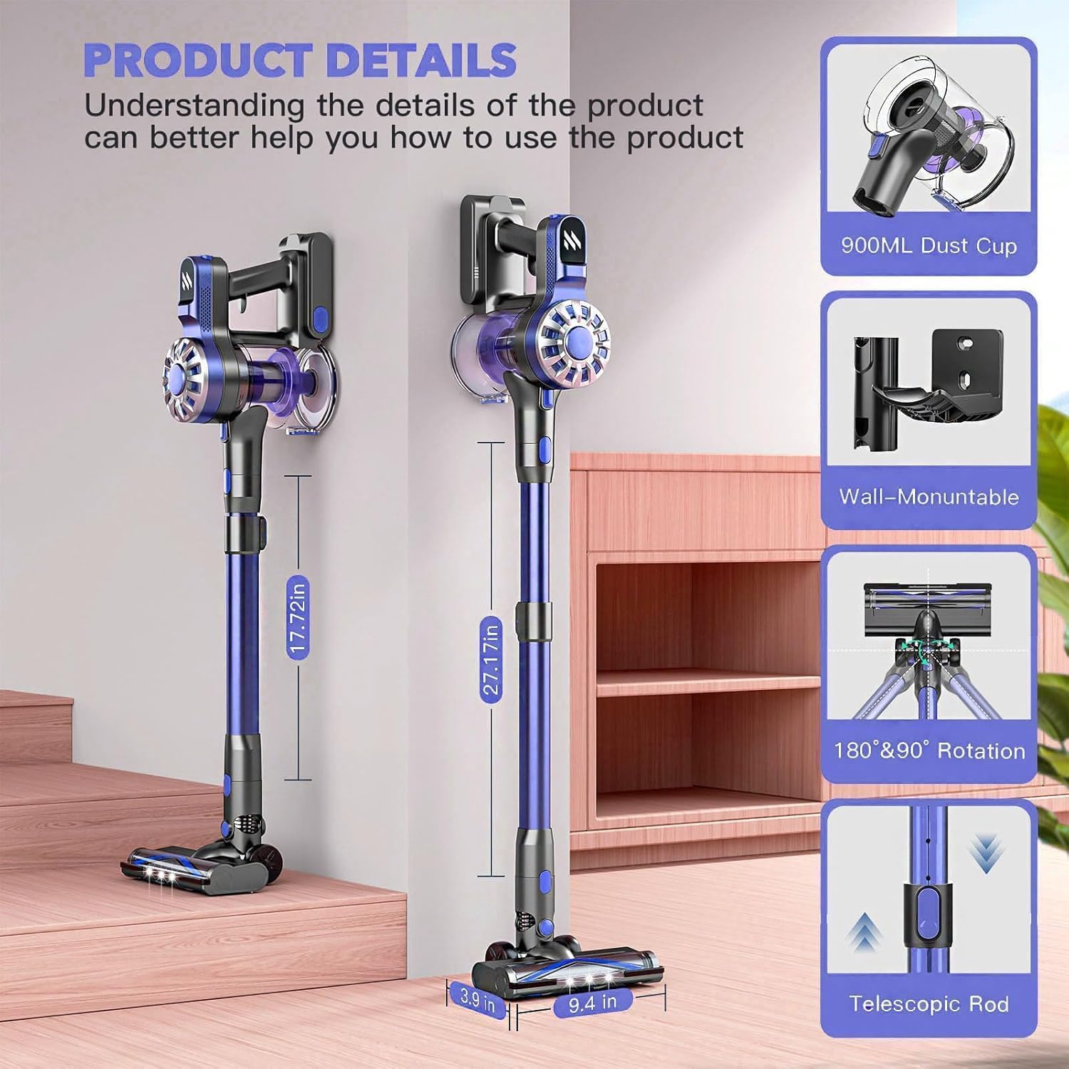 WLOTPO crevice tool attachment included