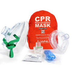 One-way valve with filter for CPR kit
