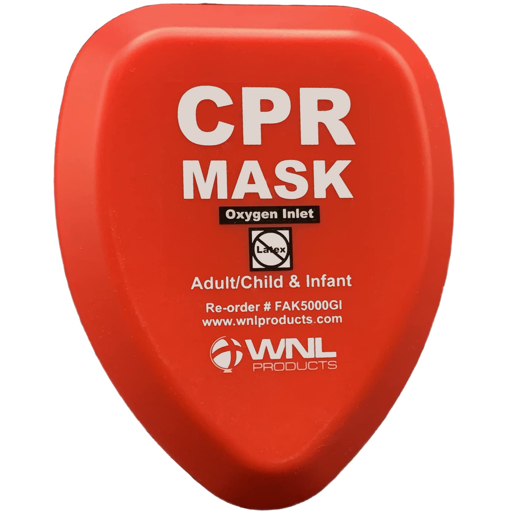 WNL Products CPR Rescue Mask with adult child infant masks in hard case