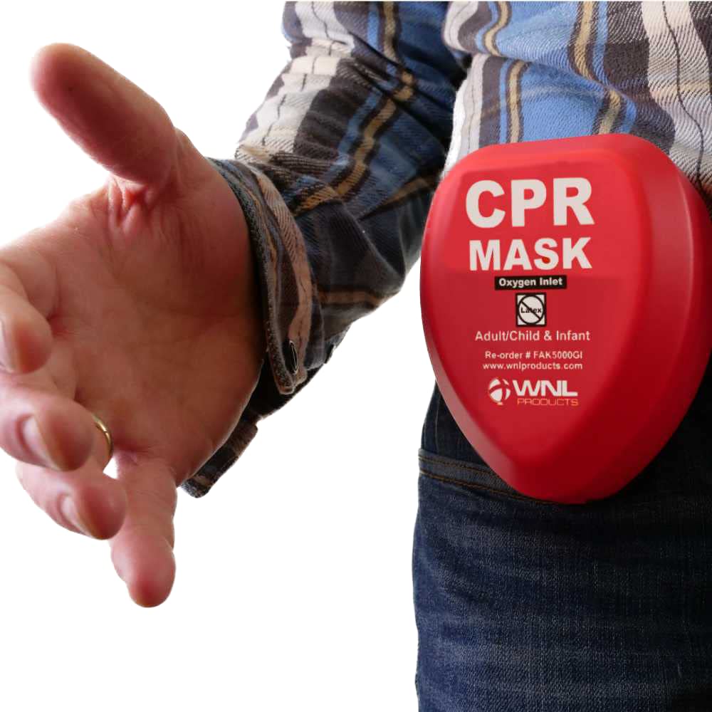CPR training kit components for real time use