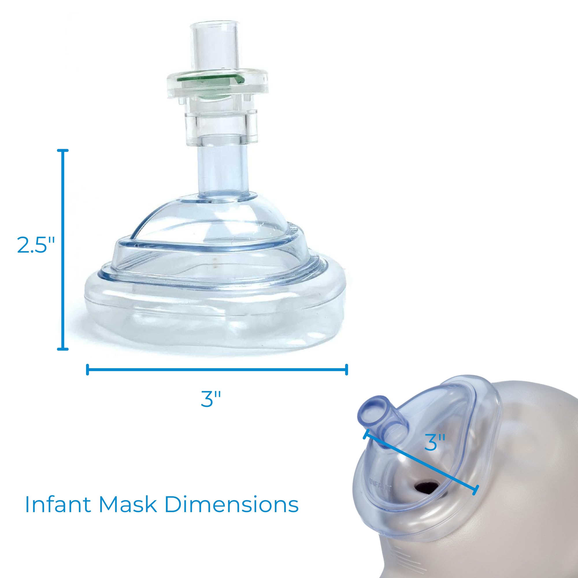 One-way valve with filter included in CPR kit