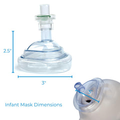 One-way valve with filter included in CPR kit