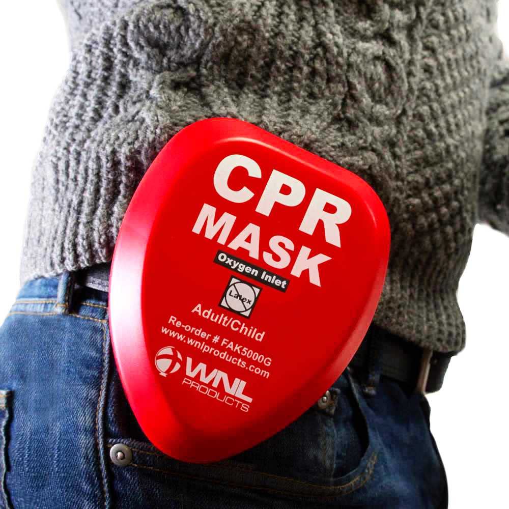 Adult/Child CPR Resuscitator Mask with hard case
