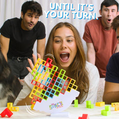 Wobble base included in Stack Attack Tower Game set