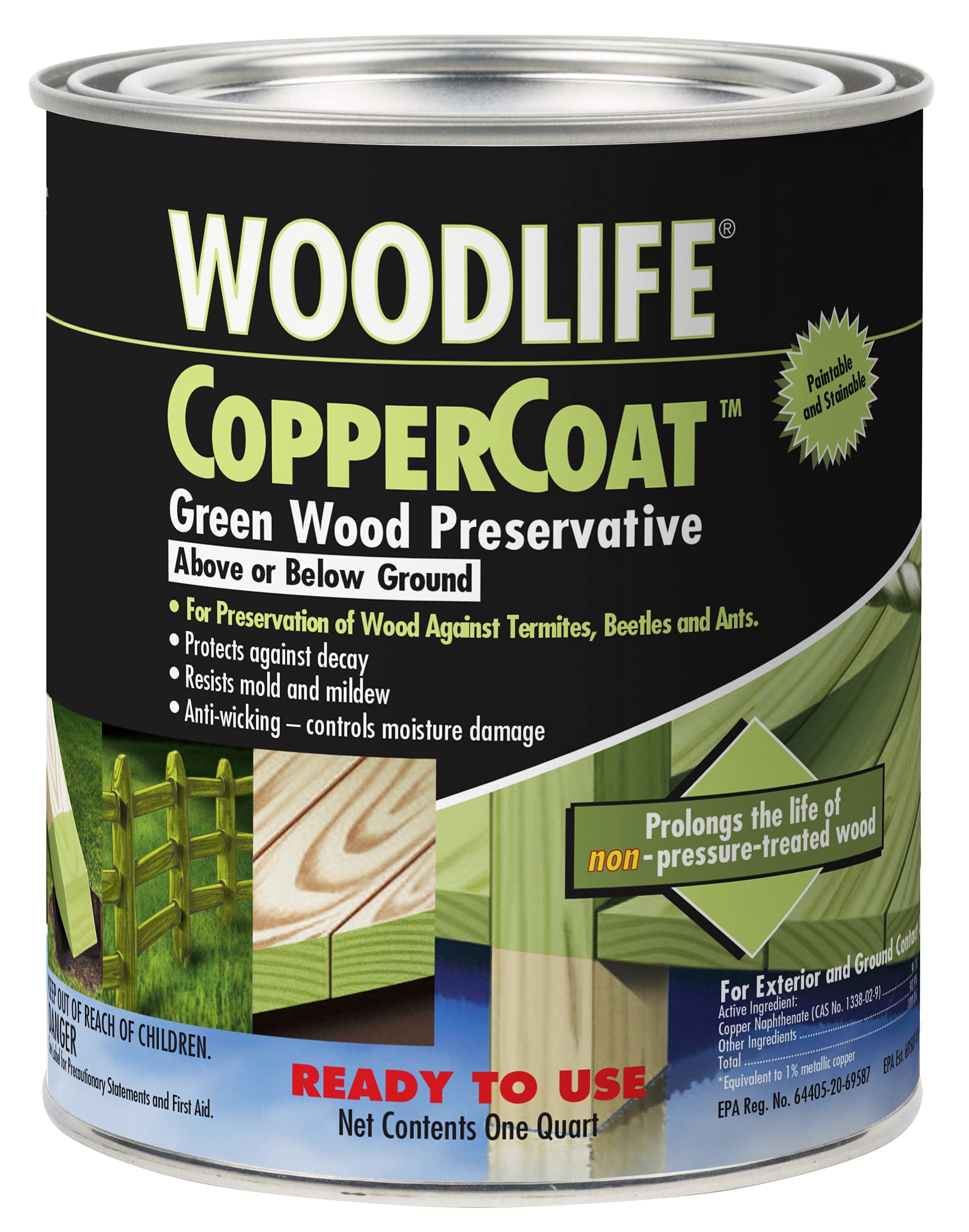 Wolman Woodlife CopperCoat Green Wood Preservative exterior packaging