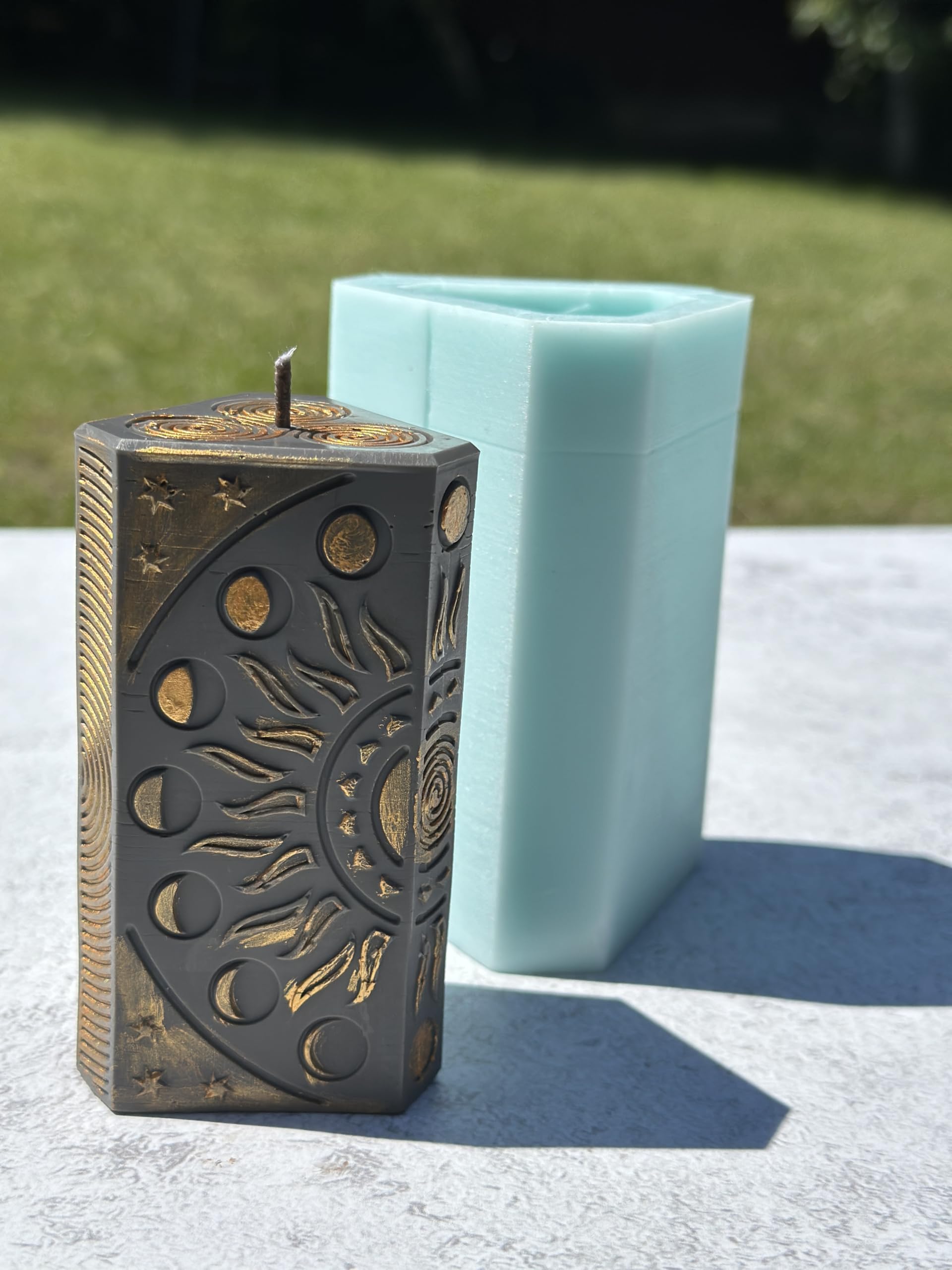 Flexible silicone mold for candles soaps