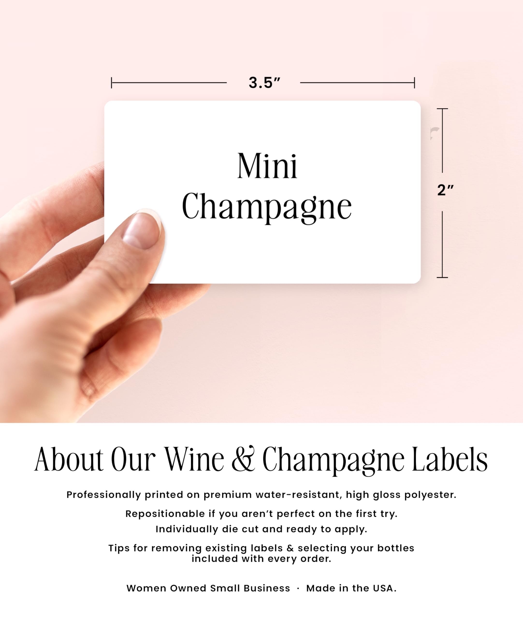Bridesmaid gift idea label packaging