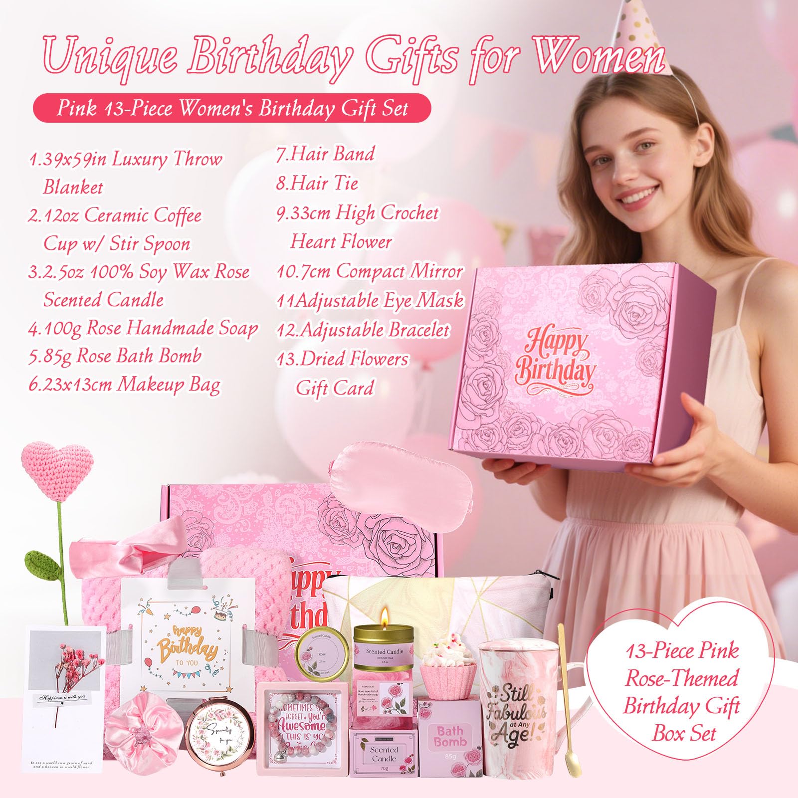 rose themed gift box ready to gift for birthdays