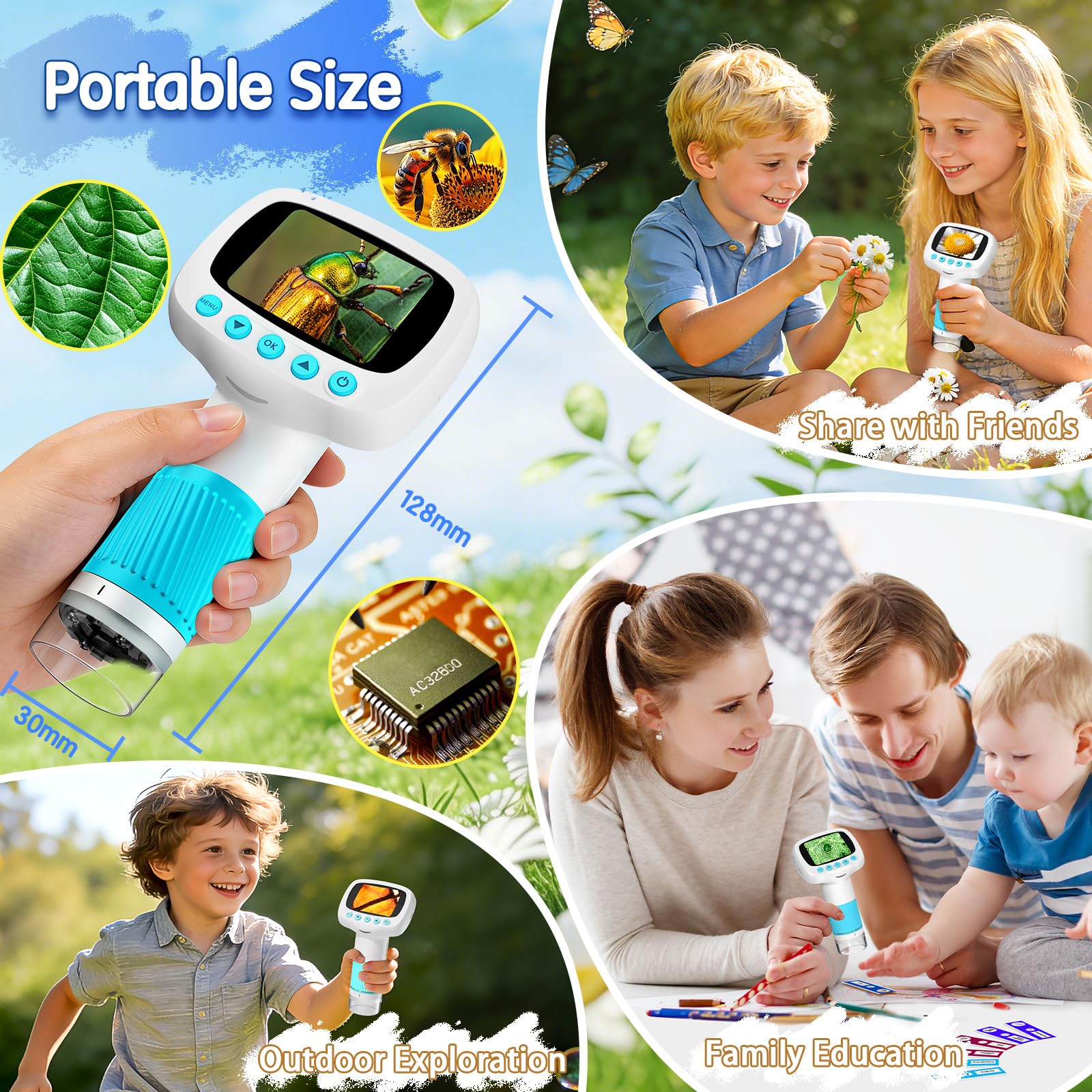 STEM educational toy suitable for exploring insects plants and objects