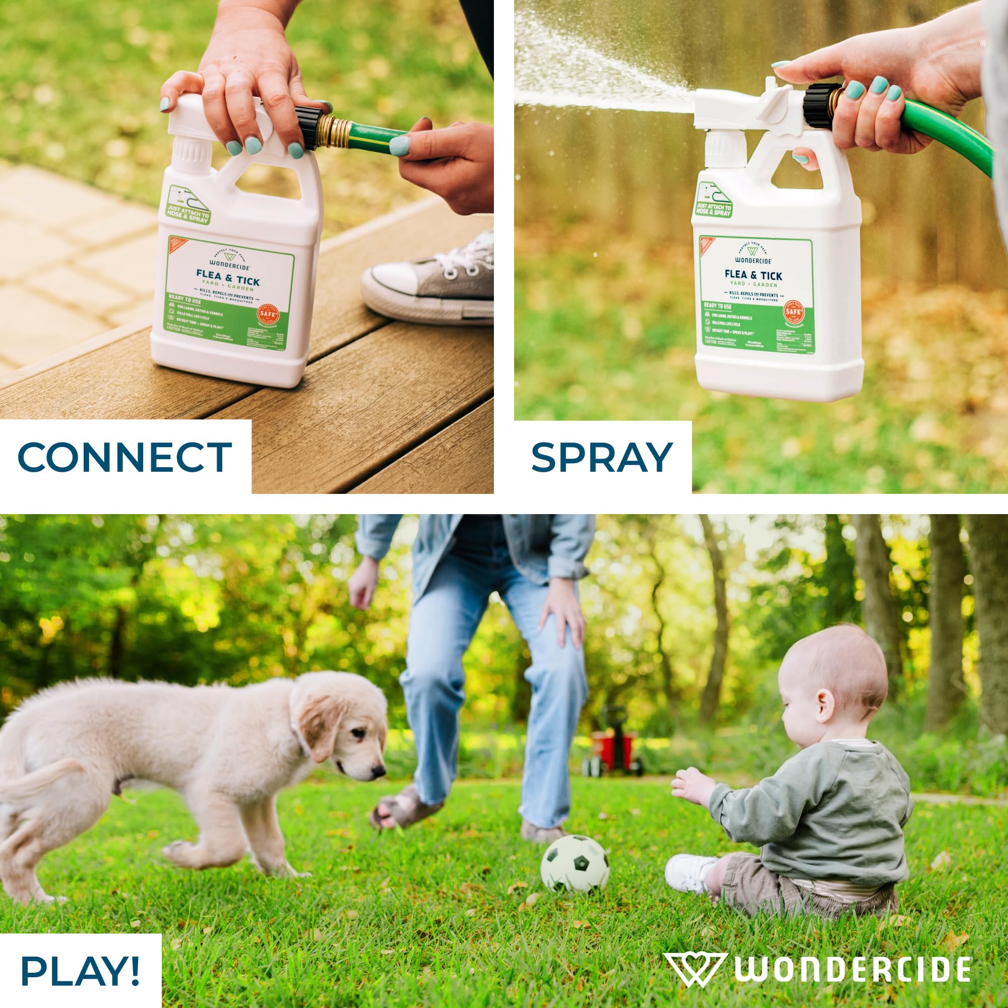 Wondercide cat dog safe yard spray label