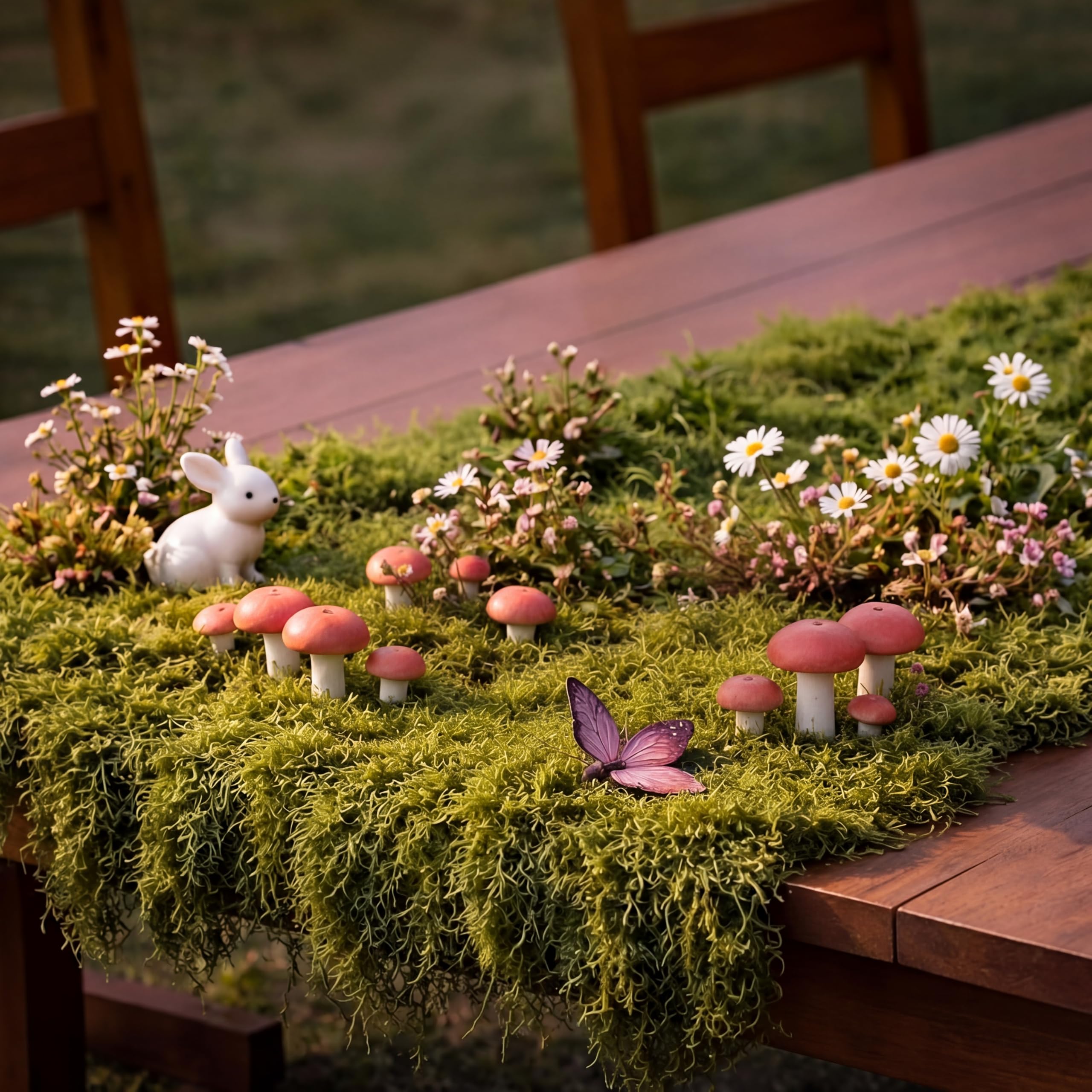 Wonderland party moss runner indoor outdoor use