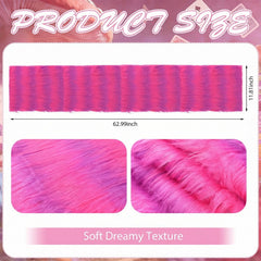 12x63 inches pink striped table runner for photo backdrop