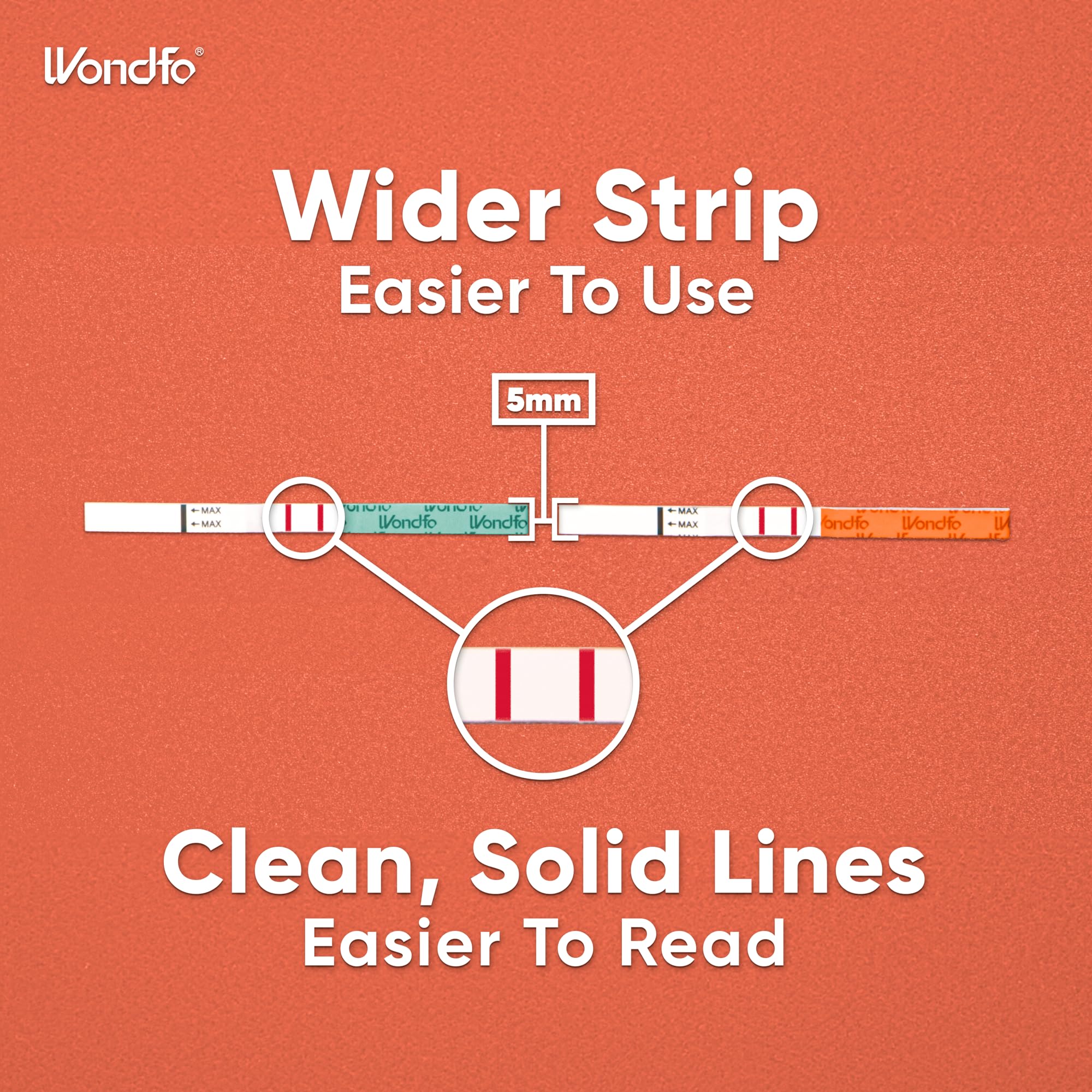 Wondfo ovulation and pregnancy test strips kit label