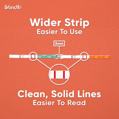 Wondfo ovulation and pregnancy test strips kit label