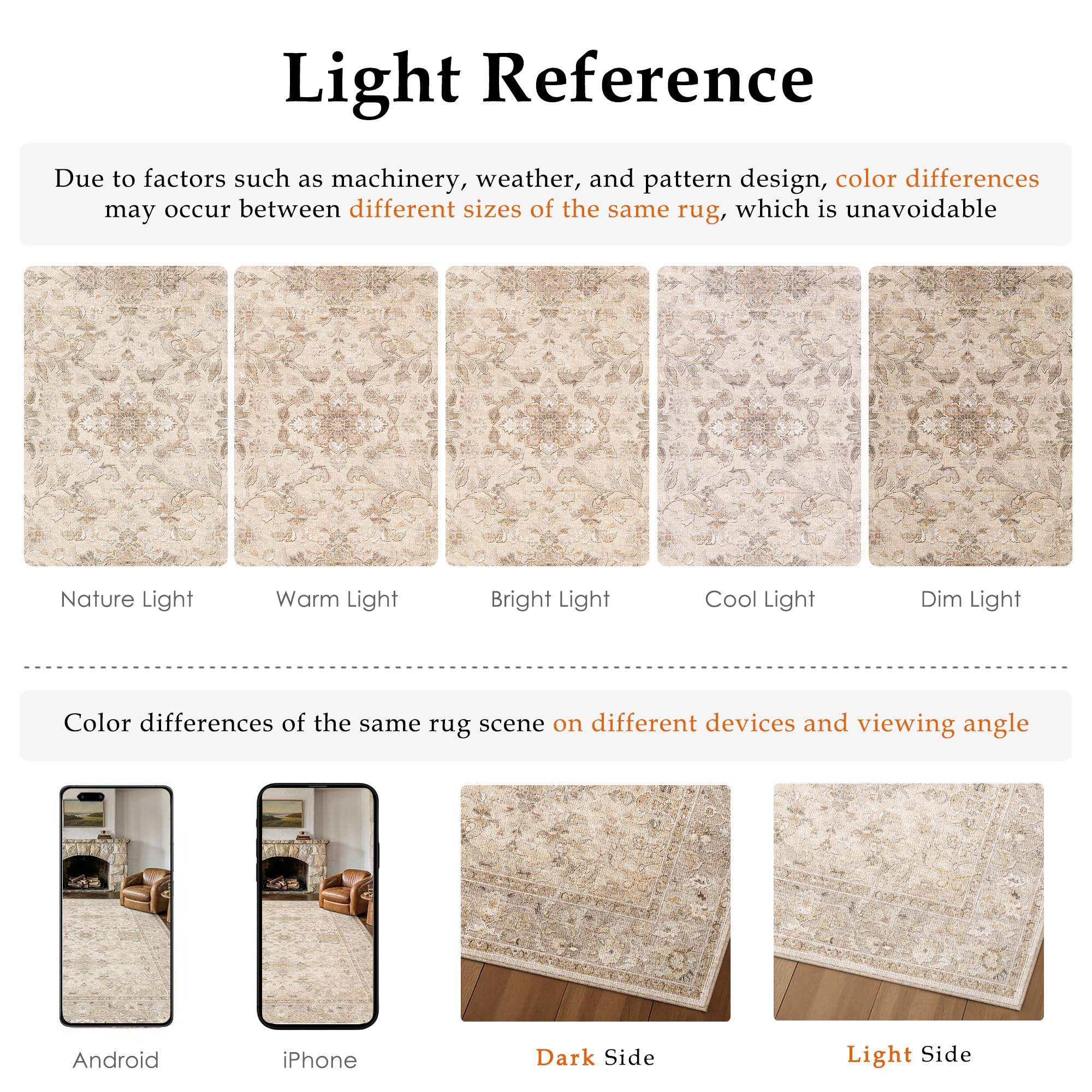 WondRg 8x10 vintage carpet suitable for living room