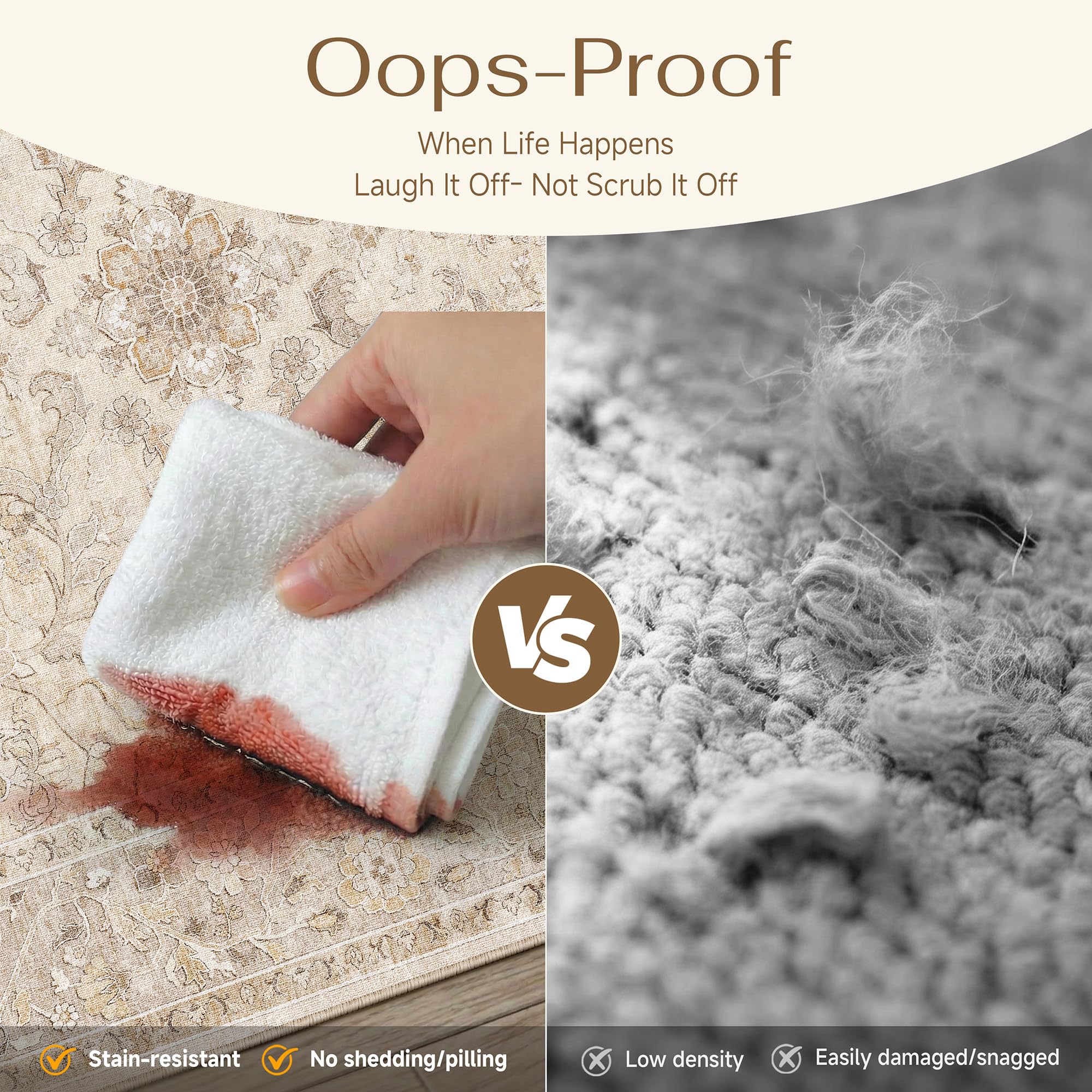 WondRg wood floor compatible anti-slip backing