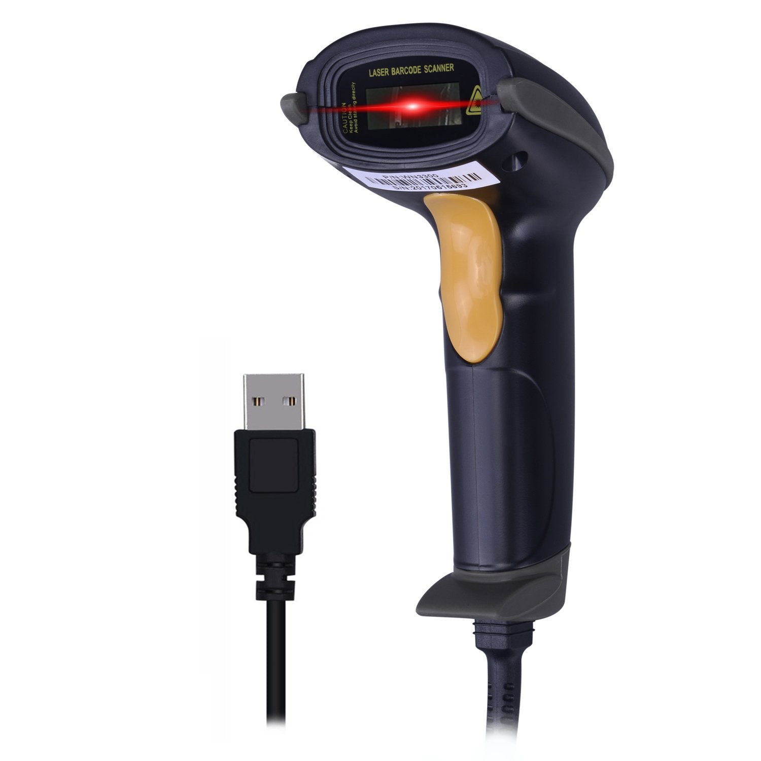 WoneNice wired handheld barcode scanner with USB