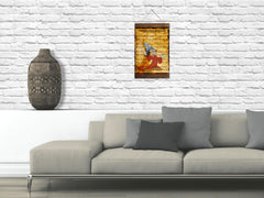 Wood framed Disney canvas print for living room decor