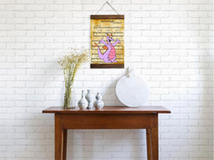 Wood framed canvas print featuring Figment art