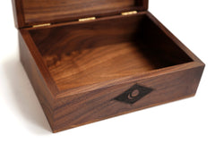 Personalized wood keepsake box for anniversaries image