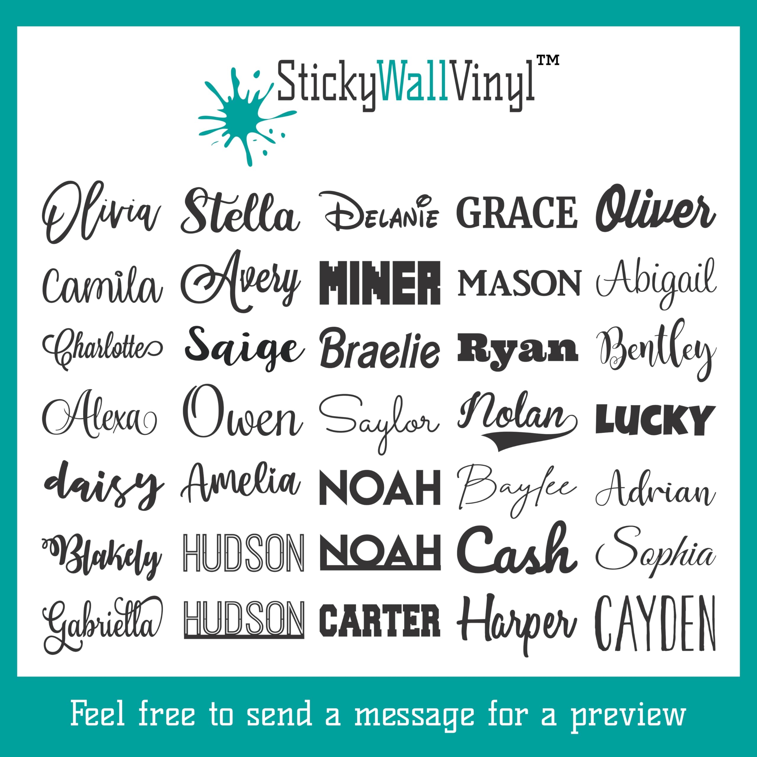 Customizable wood name sign for nursery with laser cut edges