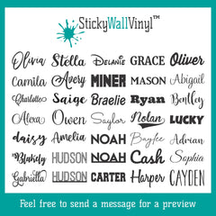 Customizable wood name sign for nursery with laser cut edges