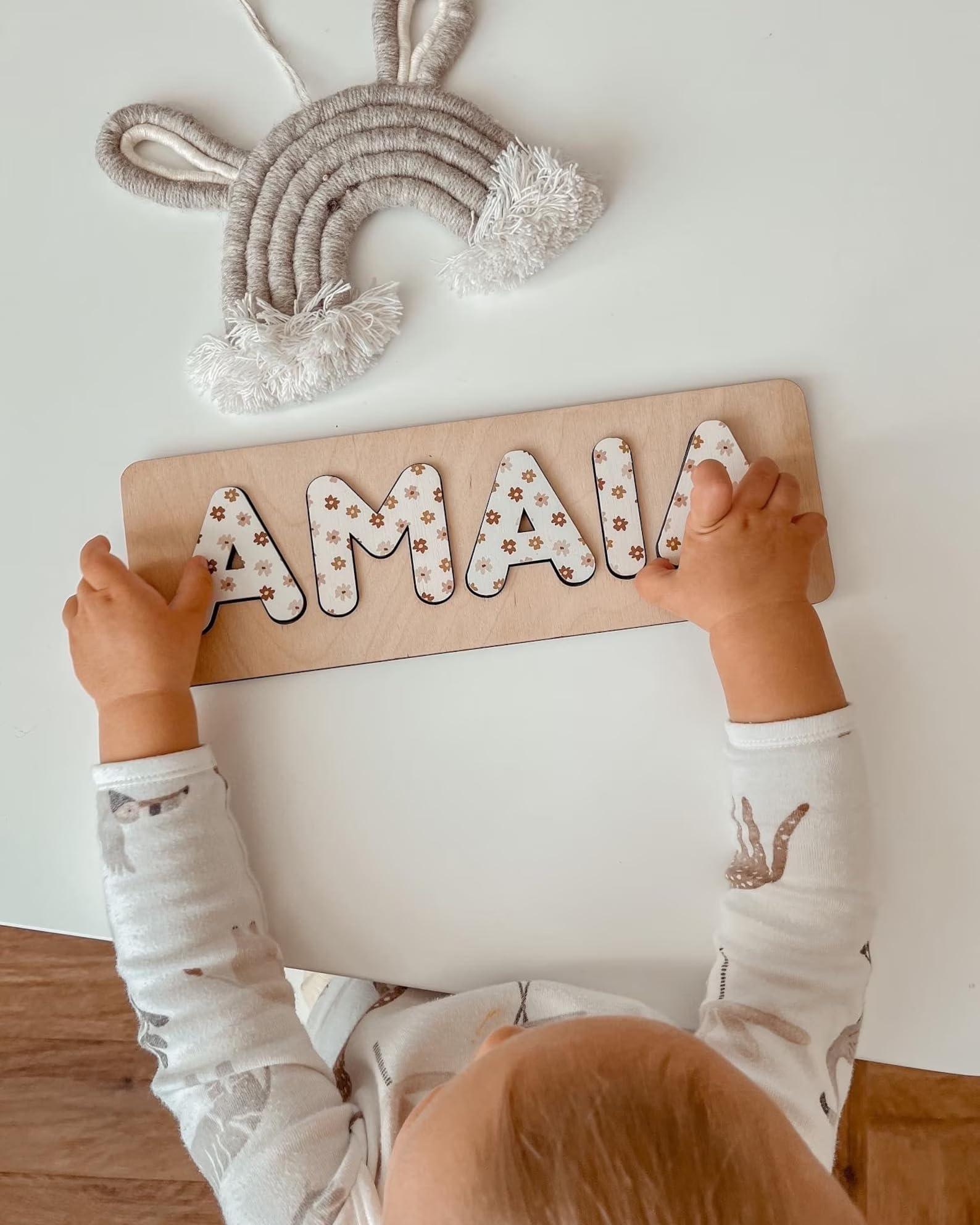 Wood puzzle toy for babies