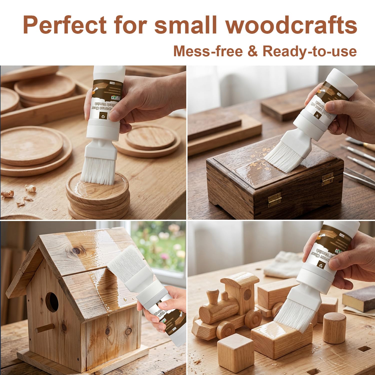 Wood sealer 6.35 oz for small woodcrafts and furniture