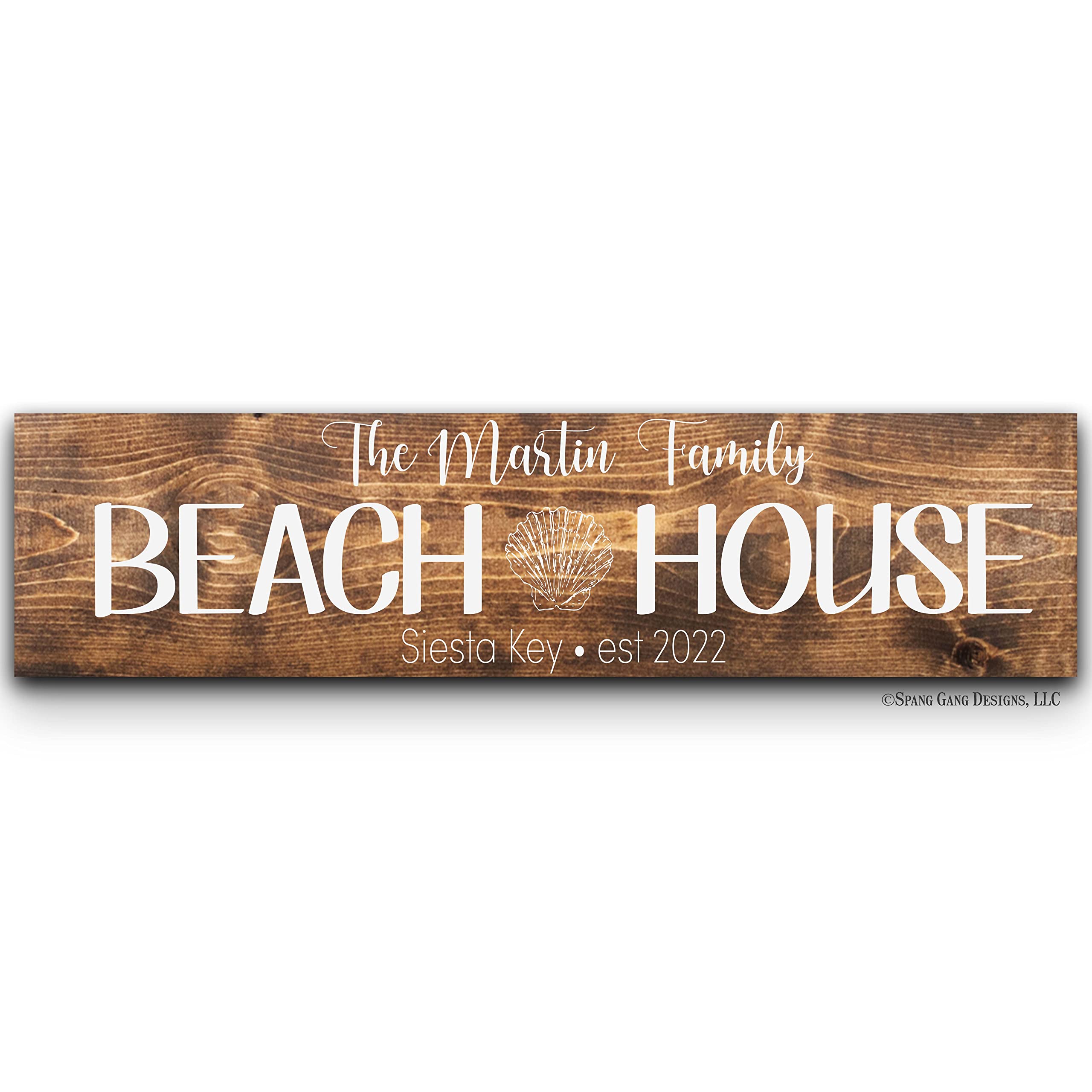 Wood sign sized 20x6 for wall display